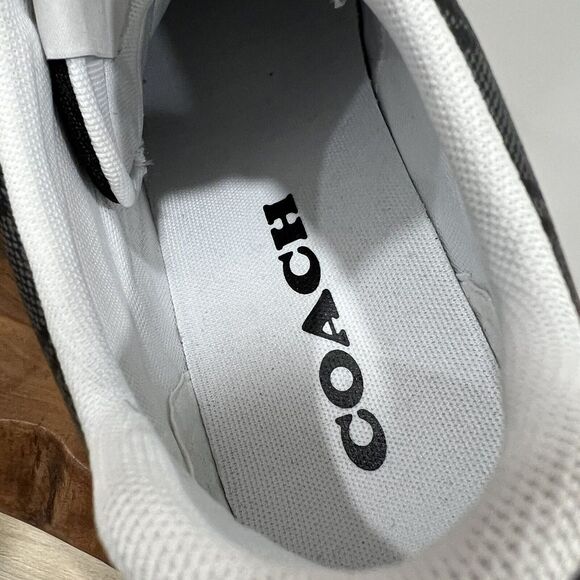 Coach Men's Signature Mid Top Sneaker. Size 10D Color Black. NIB CI083 - Picture 10 of 13